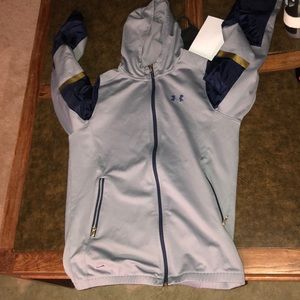 steph curry silver reflective jacket